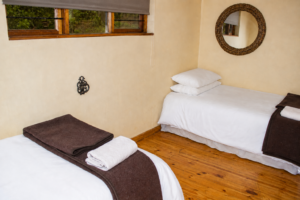 Log Cabin Twin Bedroom